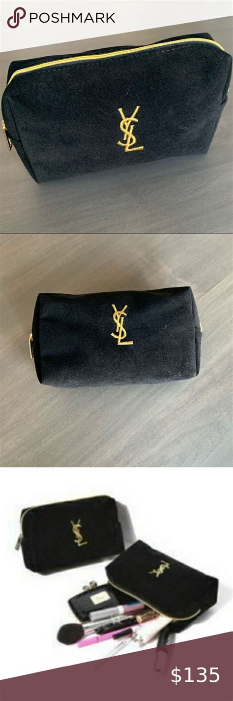 ysl cream pouch|ysl cosmetic pouch.